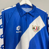 1992/93 RAYO VALLECANO #9 L/S #9 AWAY SHIRT (XL) LOTTO