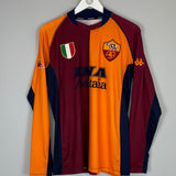 2001/02 ROMA BATISTUTA #20 L/S EUROPEAN SHIRT (XL) KAPPA