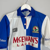 1994/96 BLACKBURN ROVERS SHEARER #9 HOME SHIRT (S) ASICS