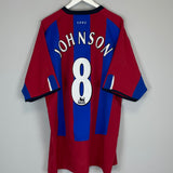 2004/05 CRYSTAL PALACE JOHNSON #8 HOME SHIRT (XXL) DIADORA