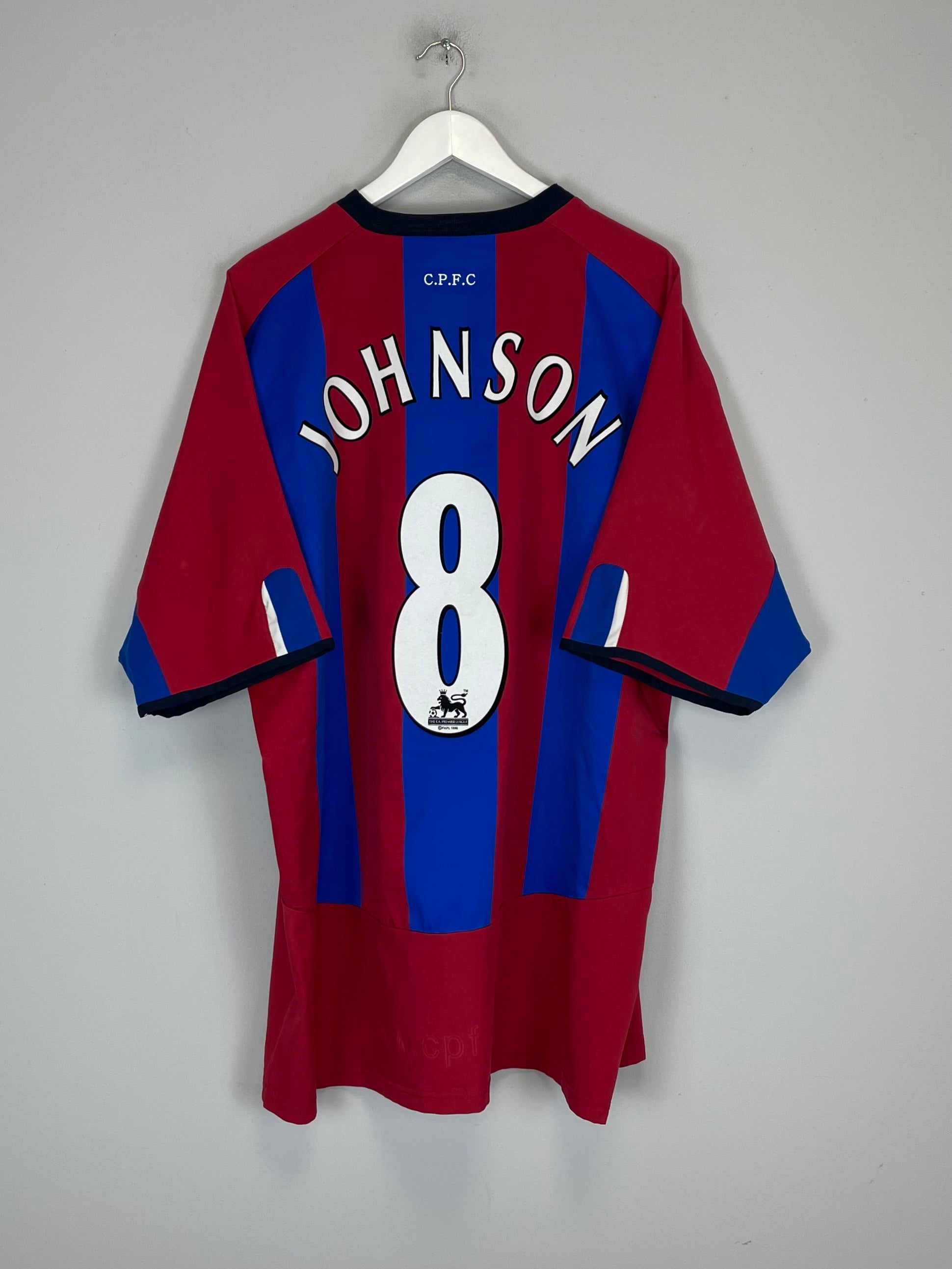 2004/05 CRYSTAL PALACE JOHNSON #8 HOME SHIRT (XXL) DIADORA