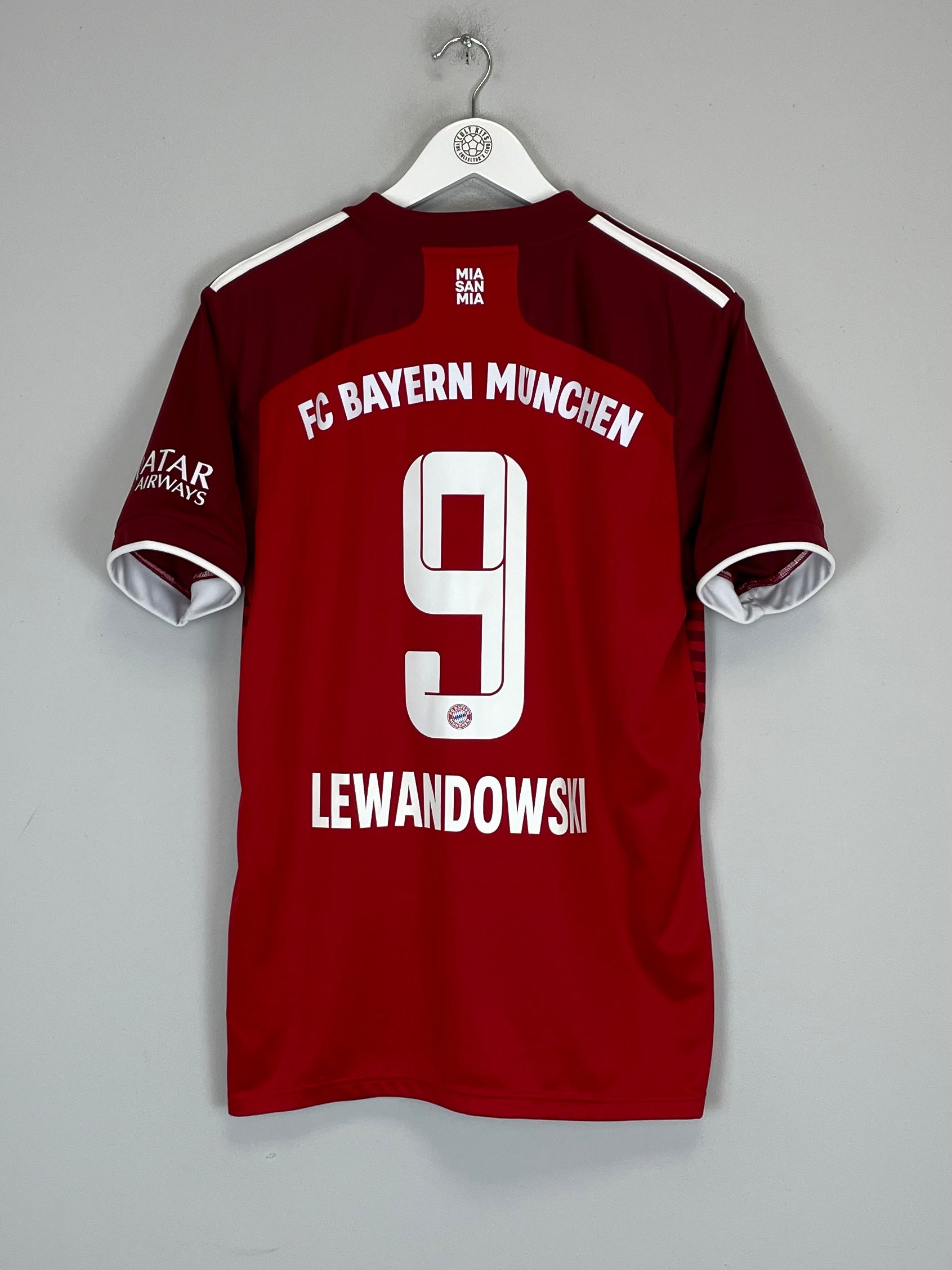 2021/22 BAYERN MUNICH LEWANDOWSKI #9 HOME SHIRT (M) ADIDAS