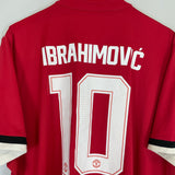 2017/18 MANCHESTER UNITED IBRAHIMOVIC #10 HOME SHIRT (XXL) ADIDAS