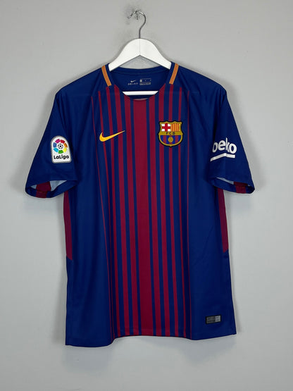 2017/18 BARCELONA MESSI #10 HOME SHIRT (M) NIKE