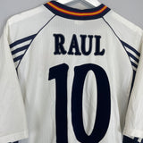 1998/99 SPAIN RAUL #10 AWAY SHIRT (L) ADIDAS