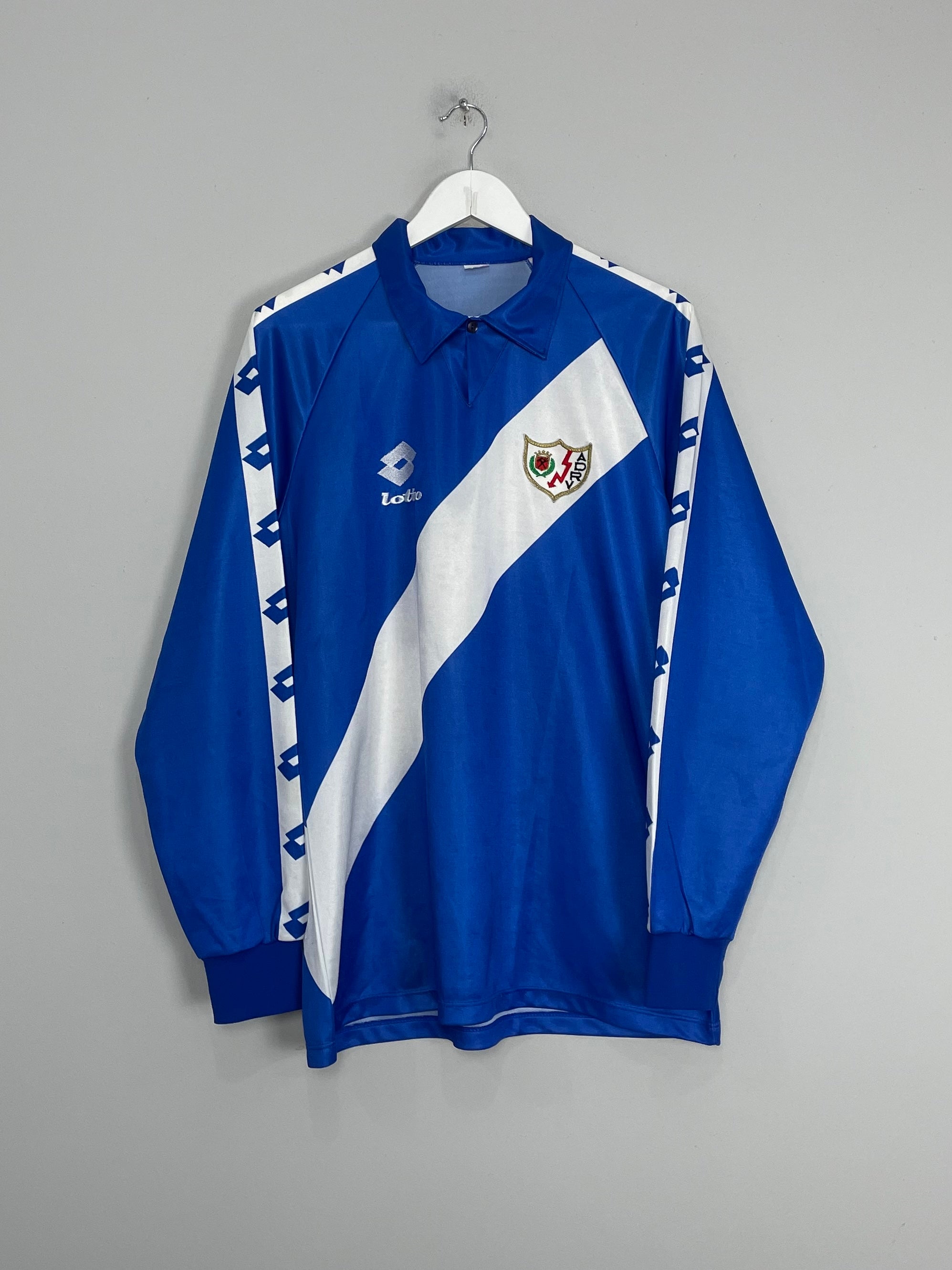 1992/93 RAYO VALLECANO #9 L/S AWAY SHIRT (XL) LOTTO