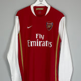 2006/08 ARSENAL PIRES #7 L/S HOME SHIRT (L) NIKE