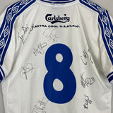 1999/00 COPENHAGEN #8 *SQUAD SIGNED* HOME SHIRT (S) UMBRO