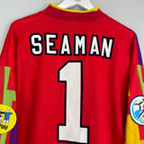 1995/96 ENGLAND SEAMAN #1 GK SHIRT (M) UMBRO