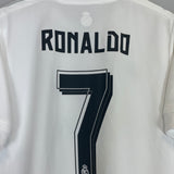 2015/16 REAL MADRID RONALDO #7 HOME SHIRT (L) ADIDAS