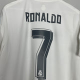 2015/16 REAL MADRID RONALDO #7 HOME SHIRT (XL) ADIDAS