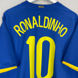 2008/10 BRAZIL RONALDINHO #10 AWAY SHIRT (XL) NIKE