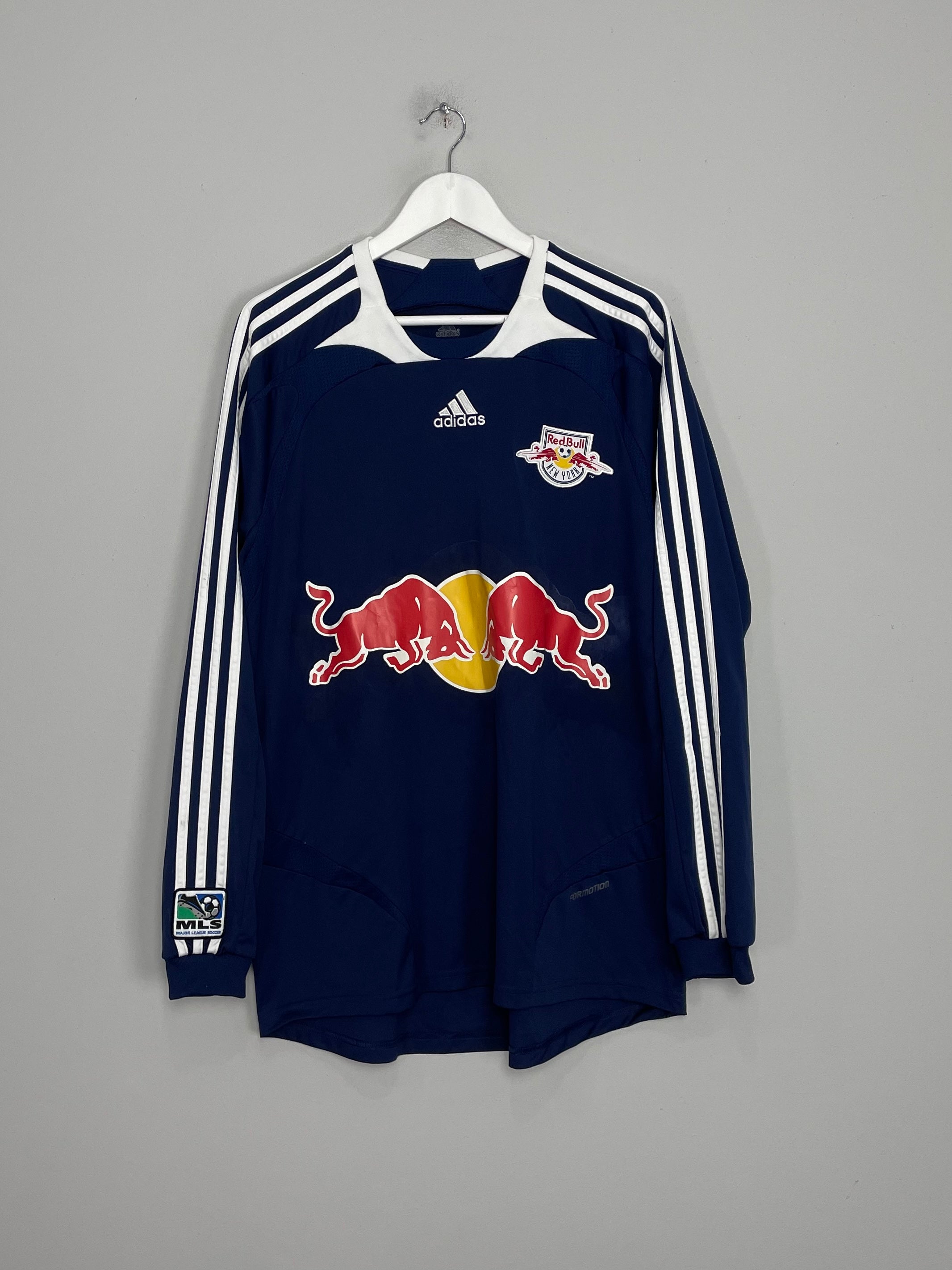 2007/08 NEW YORK RED BULLS L/S AWAY SHIRT (L) ADIDAS