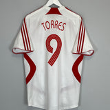 2007/08 LIVERPOOL TORRES #9 AWAY SHIRT (M) ADIDAS