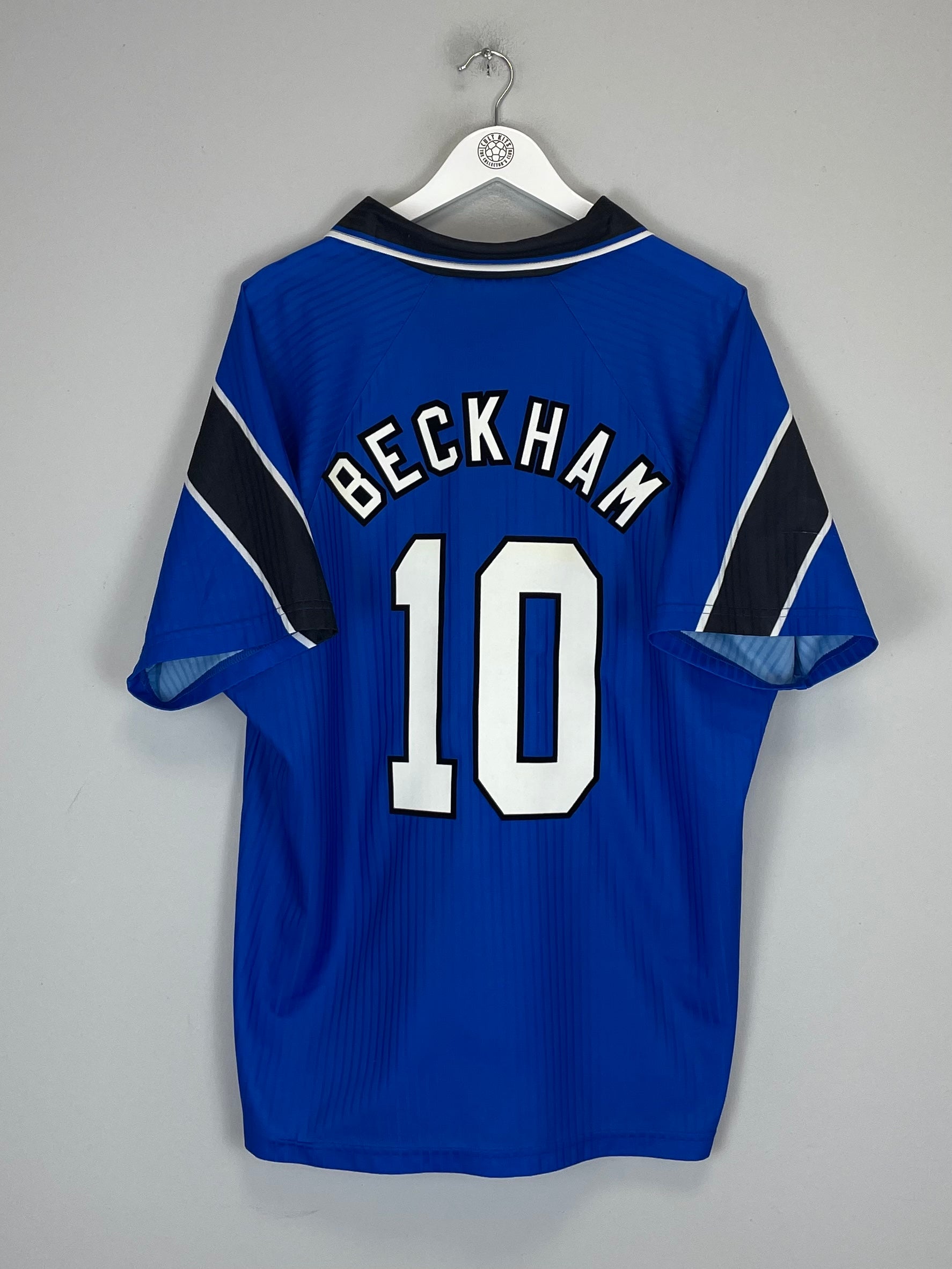 1996/98 MANCHESTER UNITED BECKHAM #10 THIRD SHIRT (XXL) UMBRO