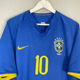 2008/10 BRAZIL RONALDINHO #10 AWAY SHIRT (XL) NIKE