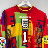 1995/96 ENGLAND SEAMAN #1 GK SHIRT (M) UMBRO