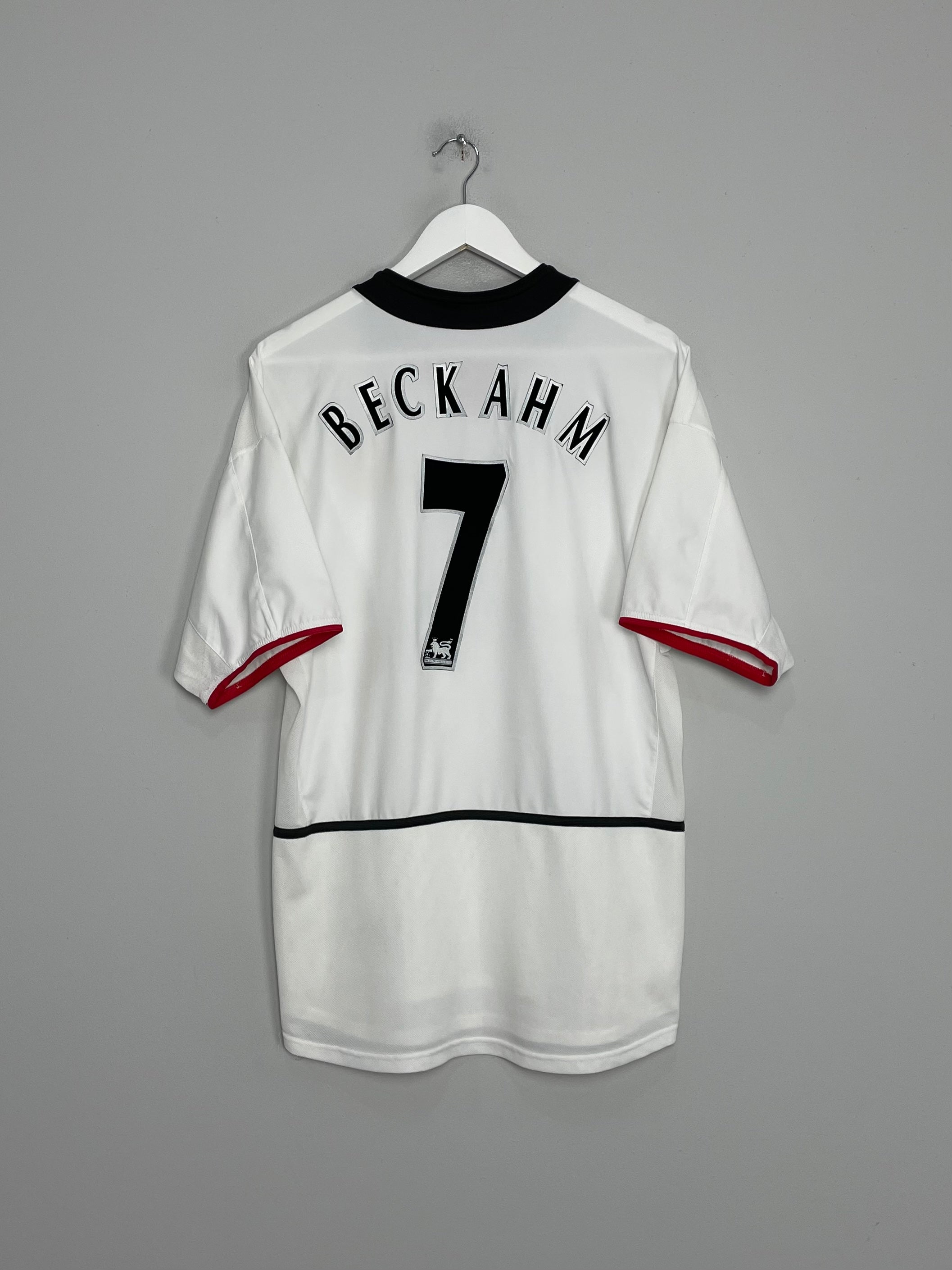 2002/03 MANCHESTER UNITED BECKHAM #7 AWAY SHIRT (M) NIKE