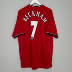 2000/02 MANCHESTER UNITED BECKHAM #7 HOME SHIRT (XL) UMBRO