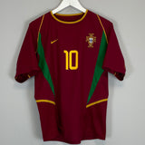 2002/04 PORTUGAL RUI COSTA #10 HOME SHIRT (S) NIKE