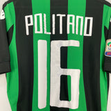 2015/16 SASSUOLO POLITANO #16 *PLAYER ISSUE* HOME SHIRT (M) KAPPA