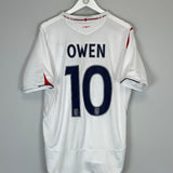 2006 ENGLAND OWEN #10 HOME SHIRT (L) UMBRO