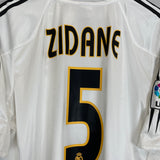 2004/05 REAL MADRID ZIDANE #5 HOME SHIRT (XL) ADIDAS