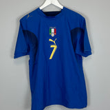 2006 ITALY DEL PIERO #7 HOME SHIRT (M) PUMA