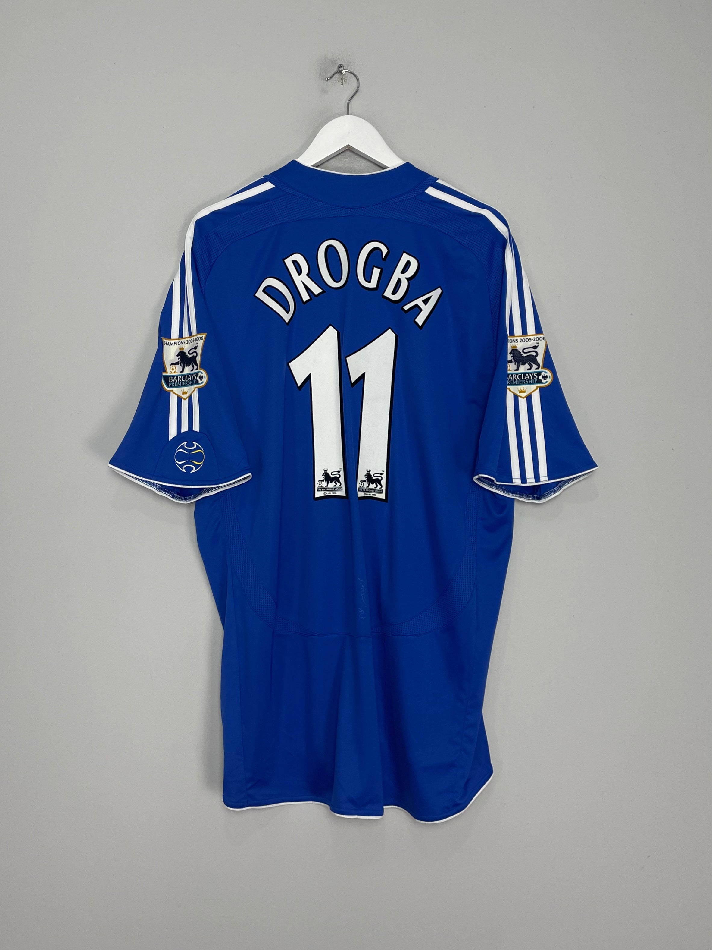 2006/08 CHELSEA DROGBA #11 HOME SHIRT (XXL) ADIDAS