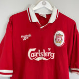 1996/98 LIVERPOOL MCMANAMAN #7 HOME SHIRT (XL) REEBOK