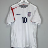 2005/07 ENGLAND OWEN #10 HOME SHIRT (L) UMBRO