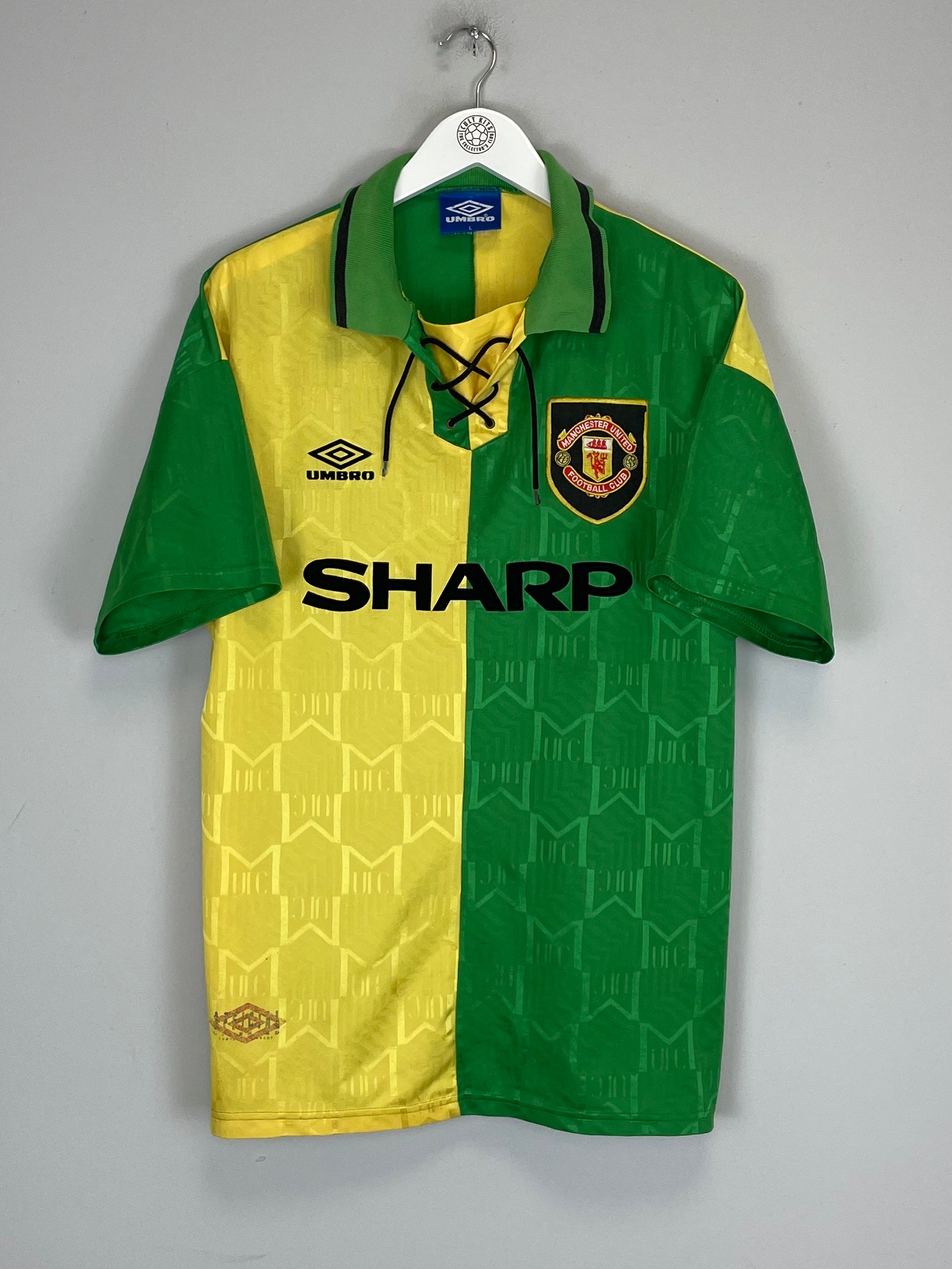 1992/94 MANCHESTER UNITED THIRD SHIRT (L) UMBRO