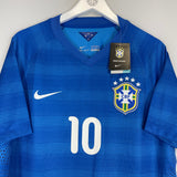 2014/15 BRAZIL NEYMAR JR #10 *BNWT* AUTHENTIC AWAY SHIRT (XXL) NIKE