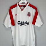 1998/99 LIVERPOOL GERRARD #28 AWAY SHIRT (L) REEBOK