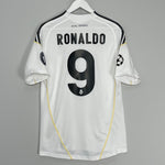 2009/10 REAL MADRID RONALDO #9 C/L HOME SHIRT (M) ADIDAS