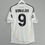 2009/10 REAL MADRID RONALDO #9 C/L HOME SHIRT (M) ADIDAS