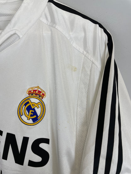 2004/05 REAL MADRID ZIDANE #5 HOME SHIRT (XL) ADIDAS