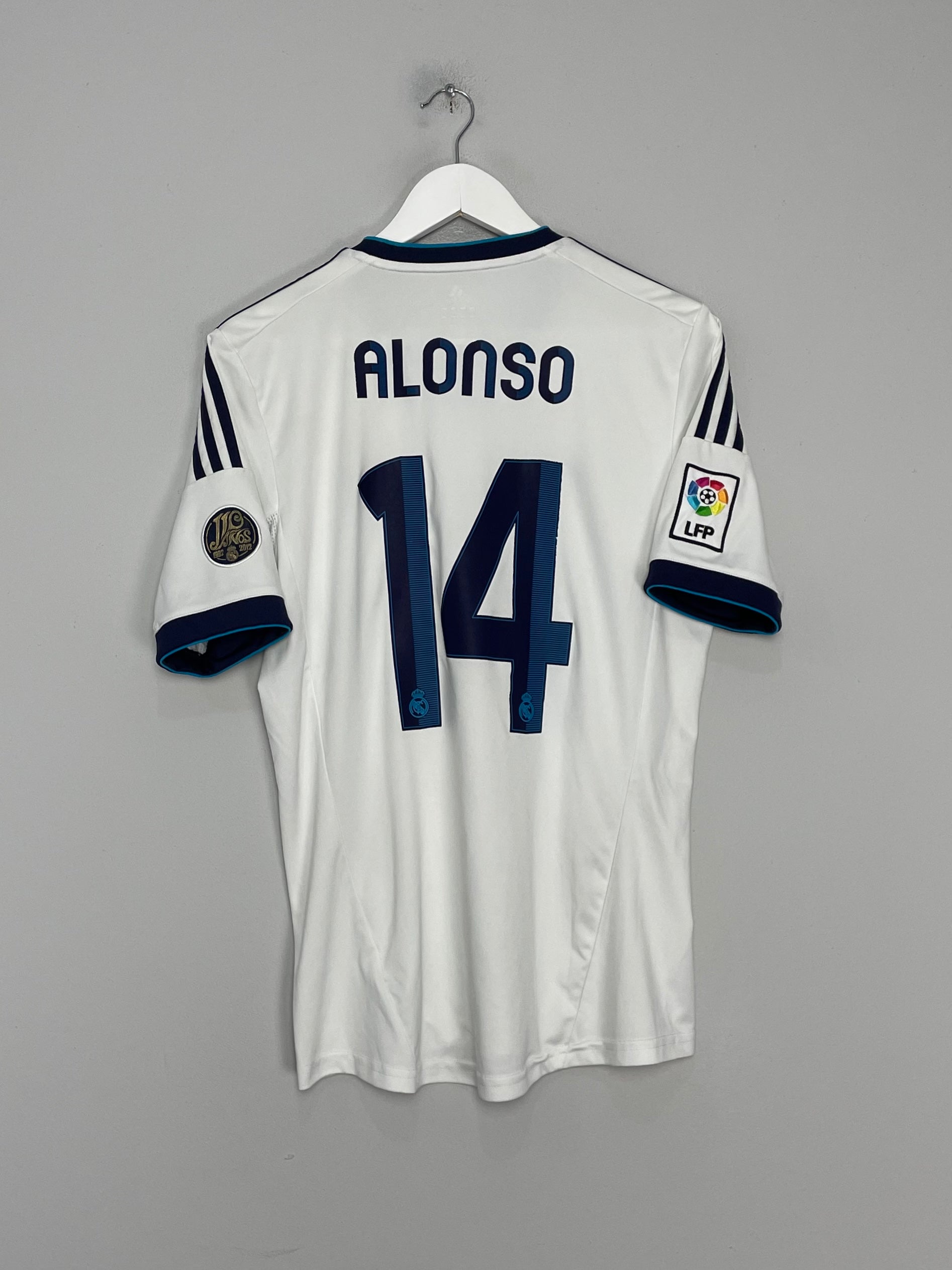 2012/13 REAL MADRID ALONSO #14 HOME SHIRT (M) ADIDAS