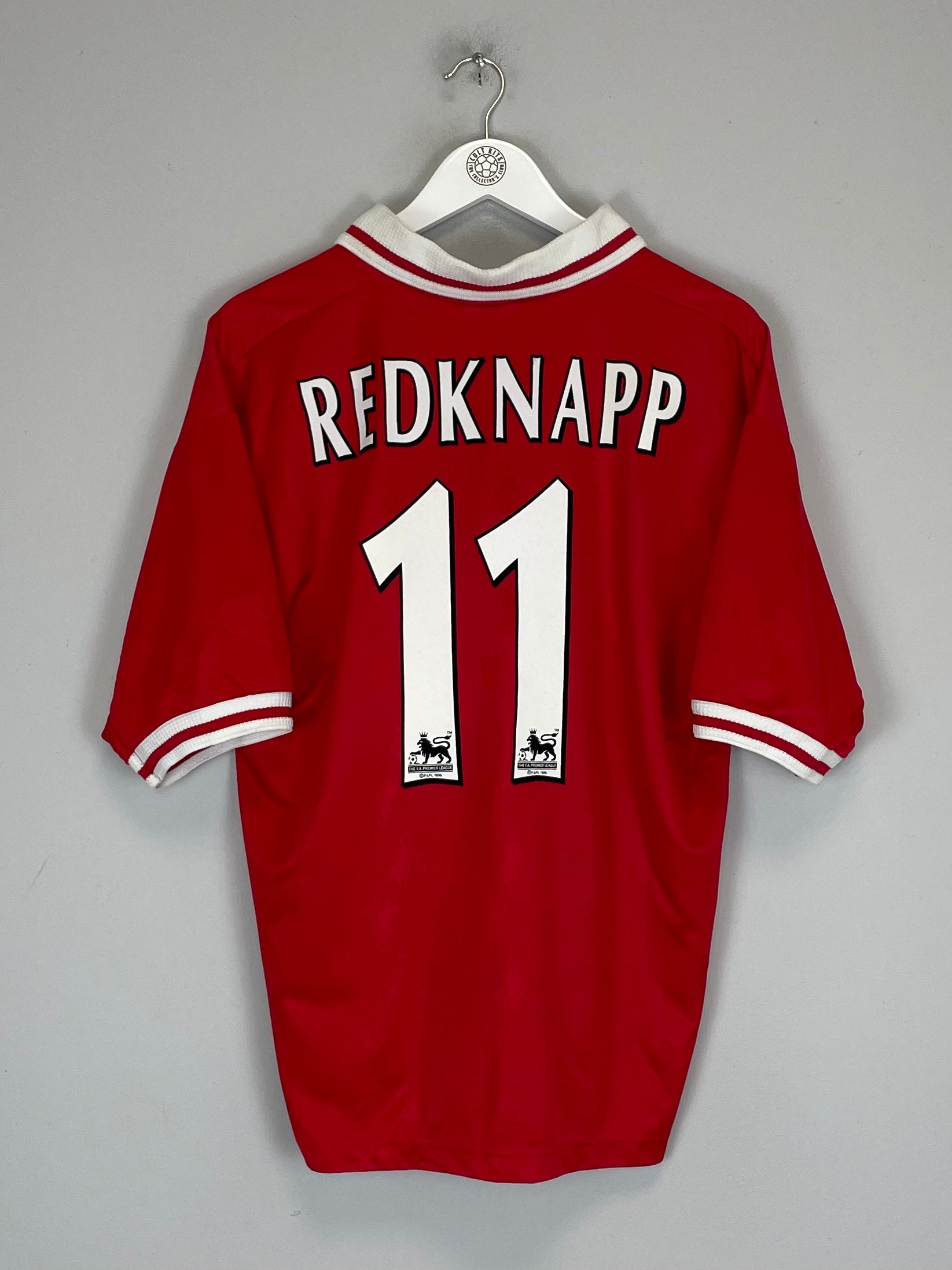 1996/98 LIVERPOOL REDKNAPP #11 HOME SHIRT (L) REEBOK