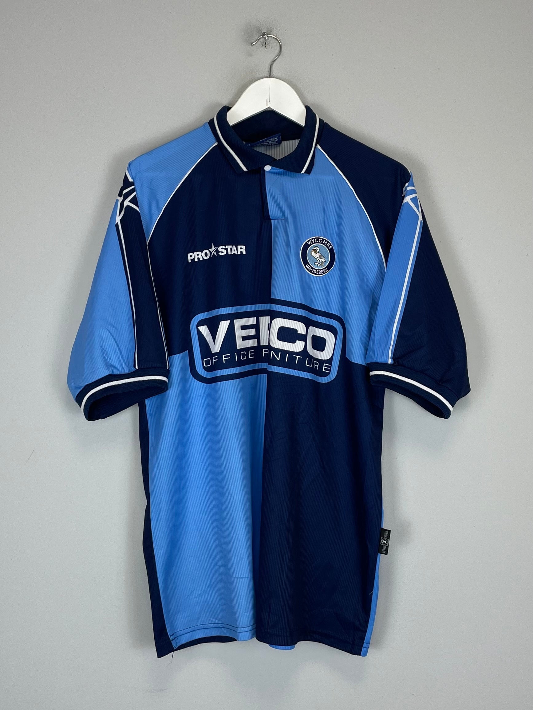 2001/02 WYCOMBE WANDERERS HOME SHIRT (L) PROSTAR