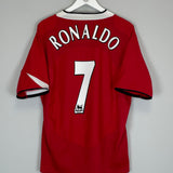 2004/05 MANCHESTER UNITED RONALDO #7 HOME SHIRT (XL) NIKE