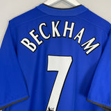 2002/03 MANCHESTER UNITED BECKHAM #7 AWAY SHIRT (XL) NIKE