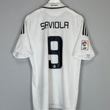 2008/09 REAL MADRID SAVIOLA #9 HOME SHIRT (L) ADIDAS