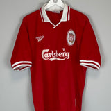 1996/98 LIVERPOOL REDKNAPP #11 HOME SHIRT (L) REEBOK