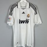 2008/09 REAL MADRID SAVIOLA #9 HOME SHIRT (L) ADIDAS