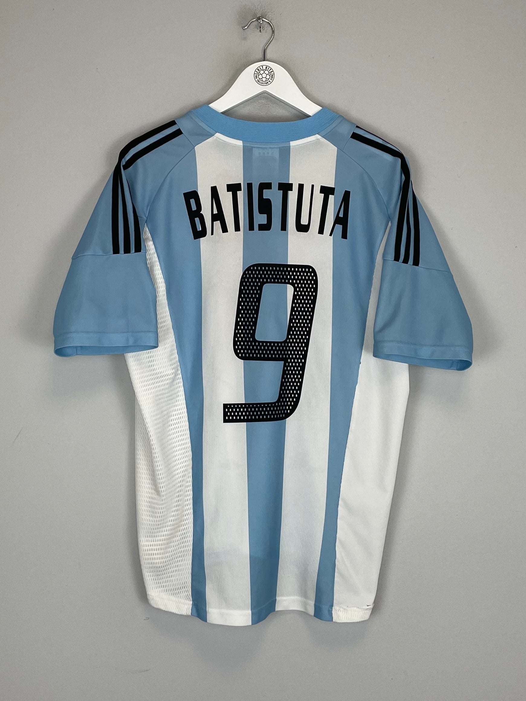 2002/03 ARGENTINA BATISTUTA #9 HOME SHIRT (L) ADIDAS