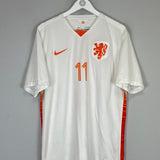 2015/16 NETHERLANDS ROBBEN #11 AWAY SHIRT (XL) NIKE