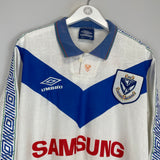 1994 VELEZ SARSFIELD L/S HOME SHIRT (XL) UMBRO