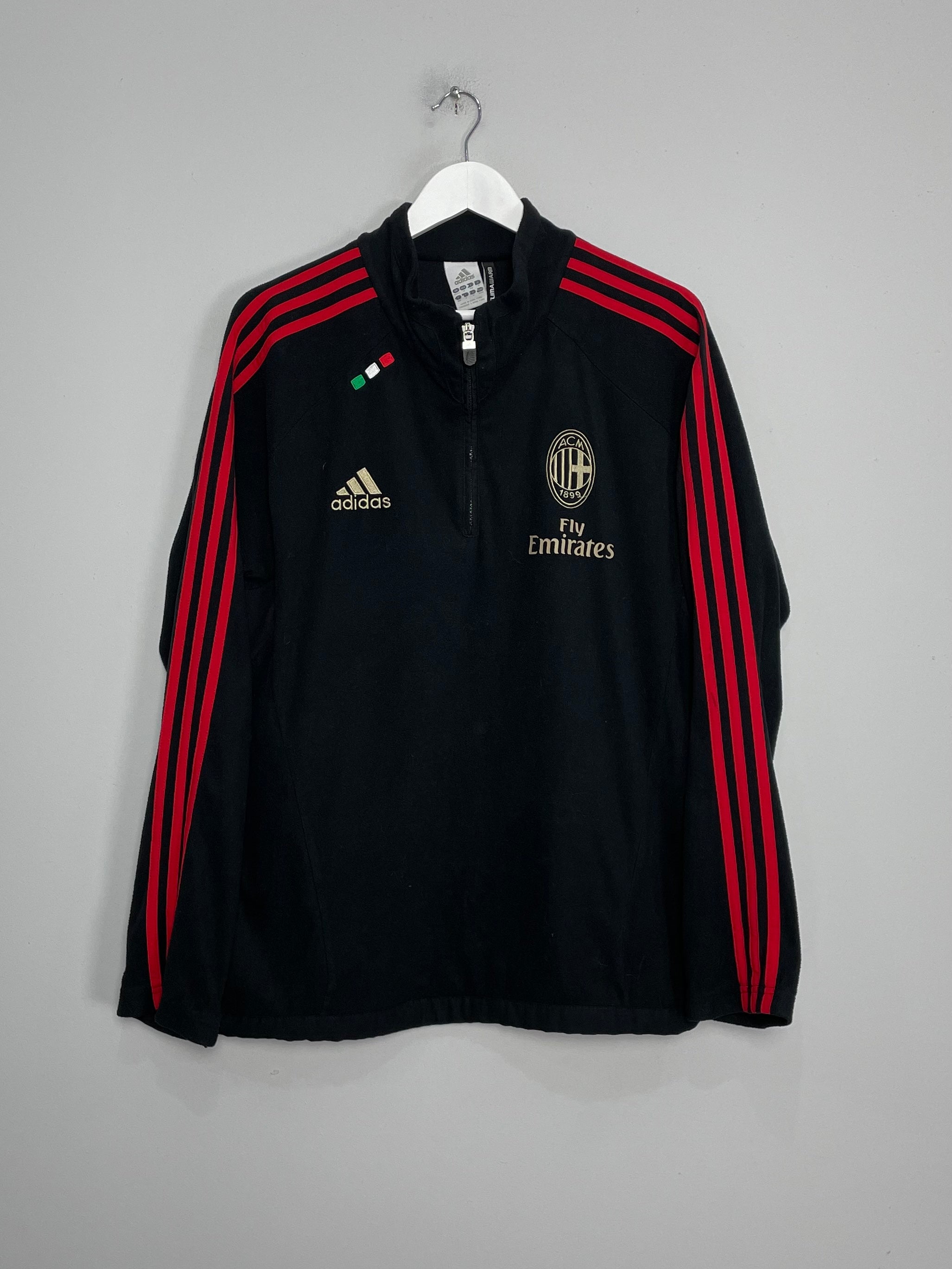 2011/12 AC MILAN 1/4 ZIP FLEECE (M) ADIDAS