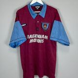 1995/97 WEST HAM HOME SHIRT (XL) PONY